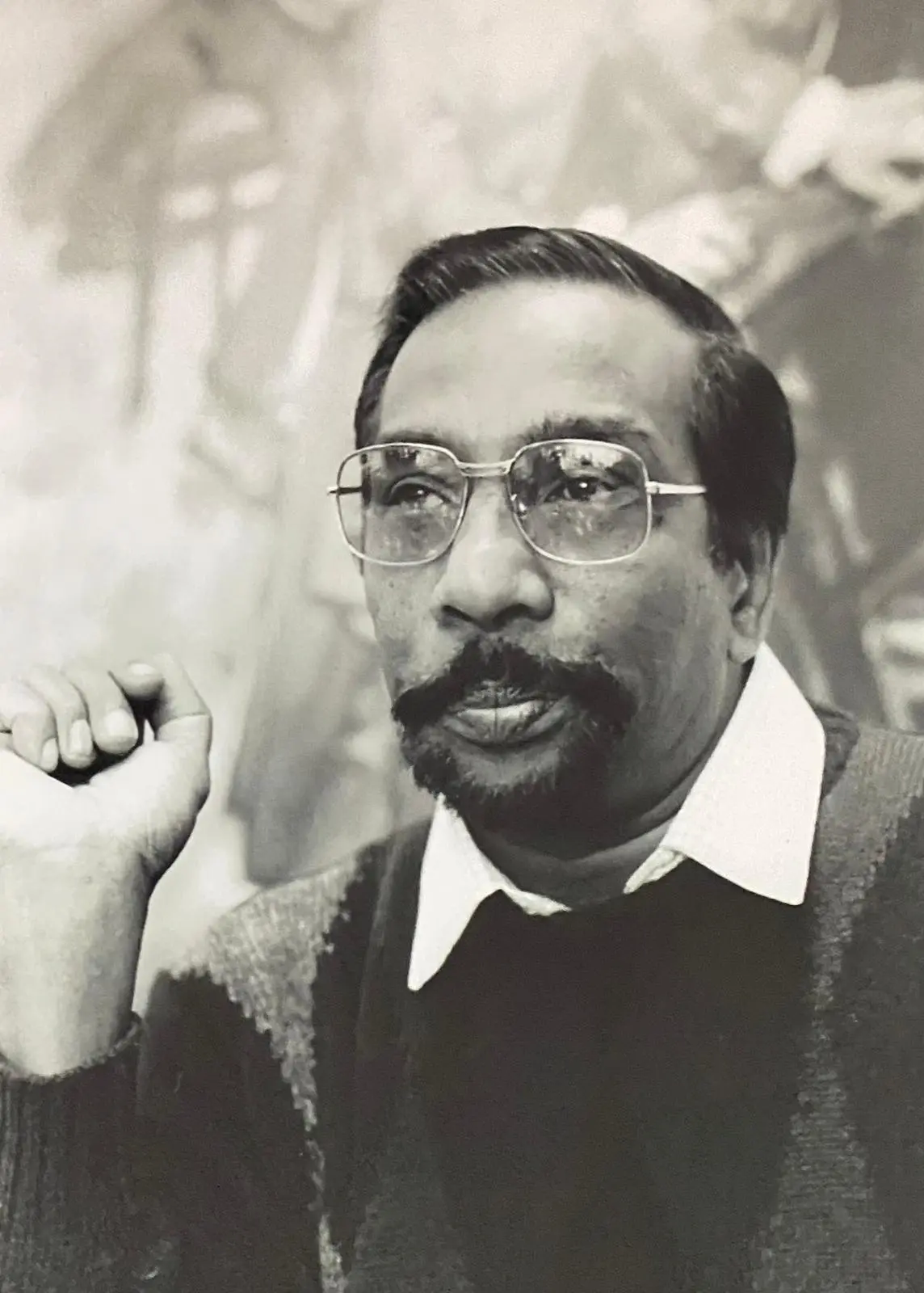 Portrait d’archive d’Anton Balasingham, conseiller politique de la LTTE.