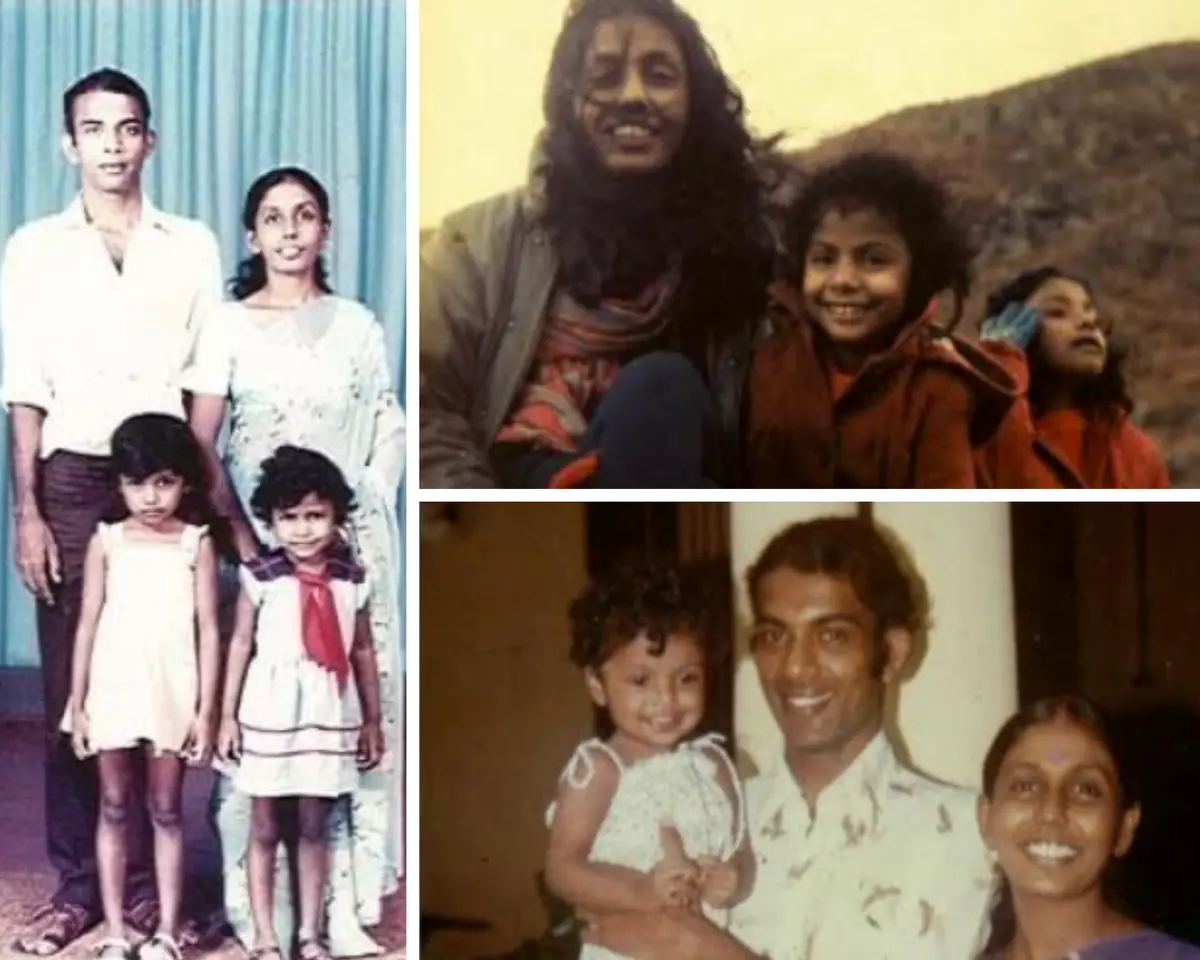 Photographies d’archive familiale de Rajani Thiranagama