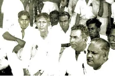 Satyagraha tamoul mené par S. J. V. Chelvanayakam, 1961